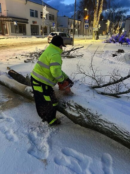 Palanga po audros, sausio 4-osios rytas