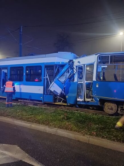 Krokuvoje &ndash; rimta tramvajų avarija