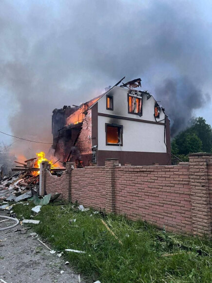 Naktinės Rusijos atakos padariniai Ukrainoje
