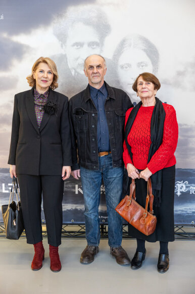 Vytauto V. Landsbergio filmo &bdquo;Debesies laivu&ldquo; premjeros svečiai