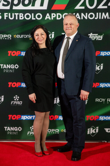 Lietuvos futbolo apdovanojimų svečiai.