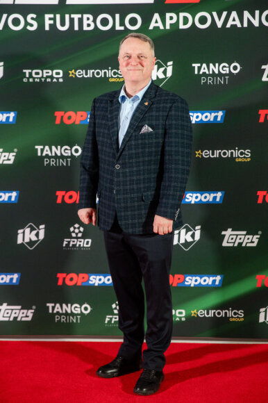 Lietuvos futbolo apdovanojimų svečiai.