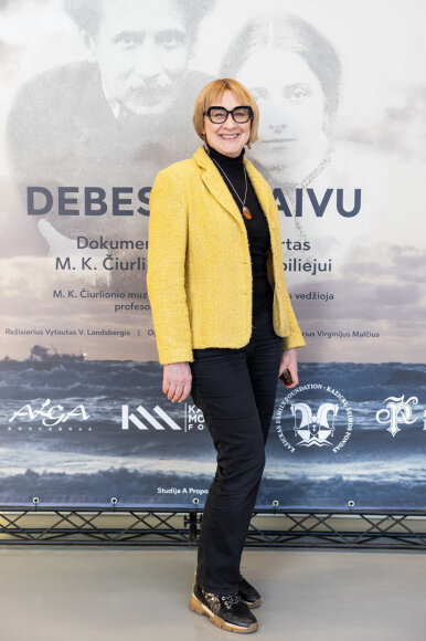 Vytauto V. Landsbergio filmo &bdquo;Debesies laivu&ldquo; premjeros svečiai